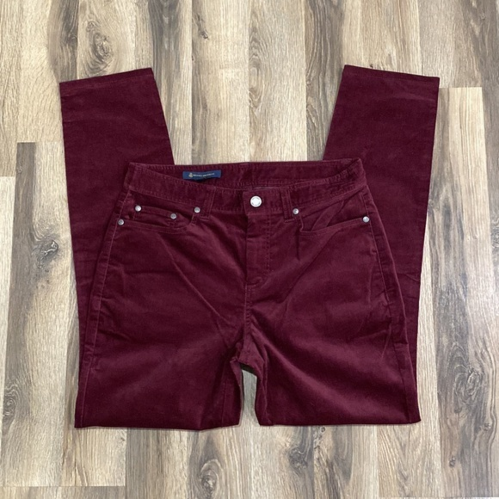 Brooks Brothers Women’s Size 6‎ Maroon Velvety Straight Leg Pants